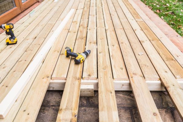 Damaged Deck Boards Repair in Hickory