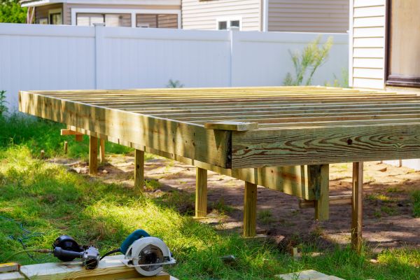 Cost of Elevated Deck Installation in Hickory
