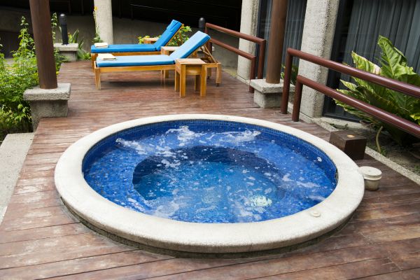 Hot Tub Deck Construction in Hickory