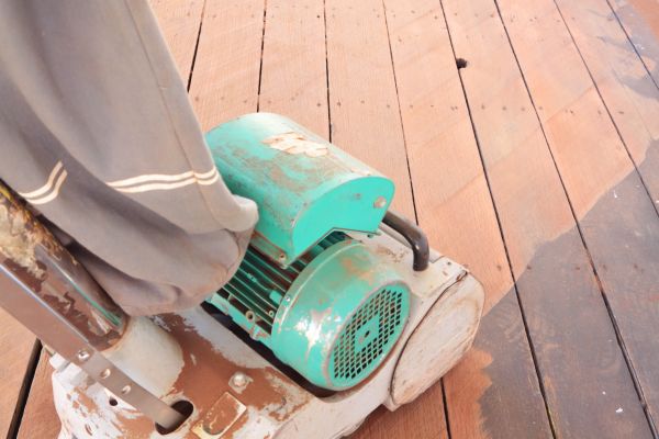 Cedar Deck Sanding in Hickory